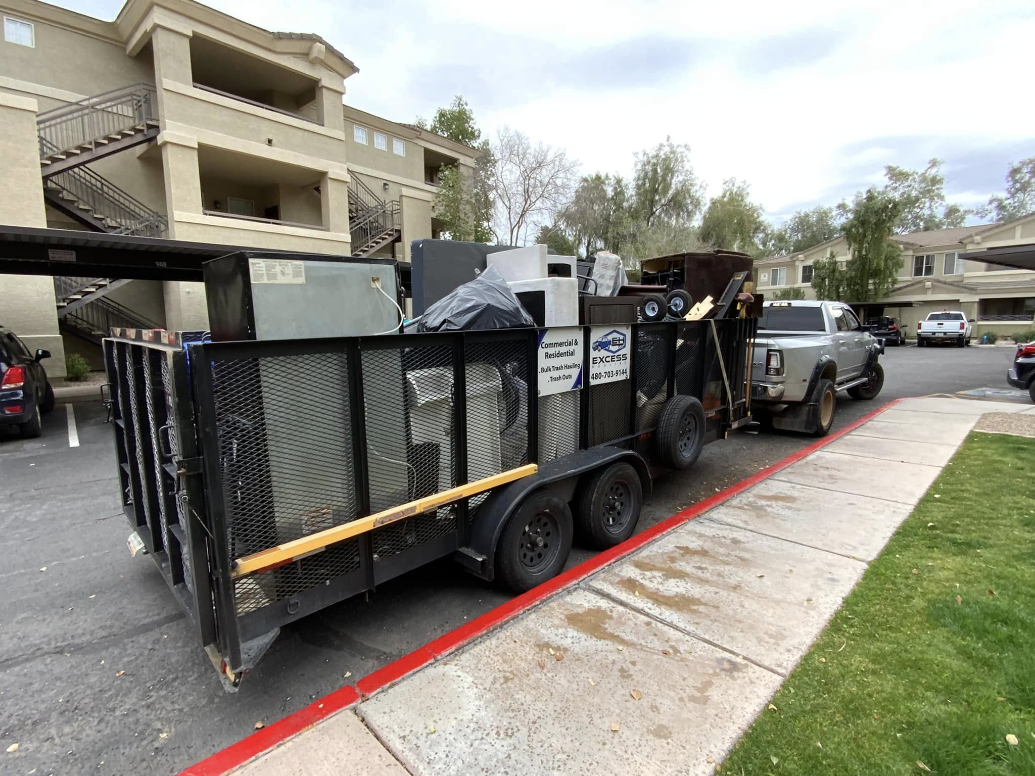 Excess Hauling truck and trailer